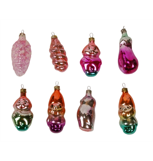 Набор новогодних игрушек на ёлку 